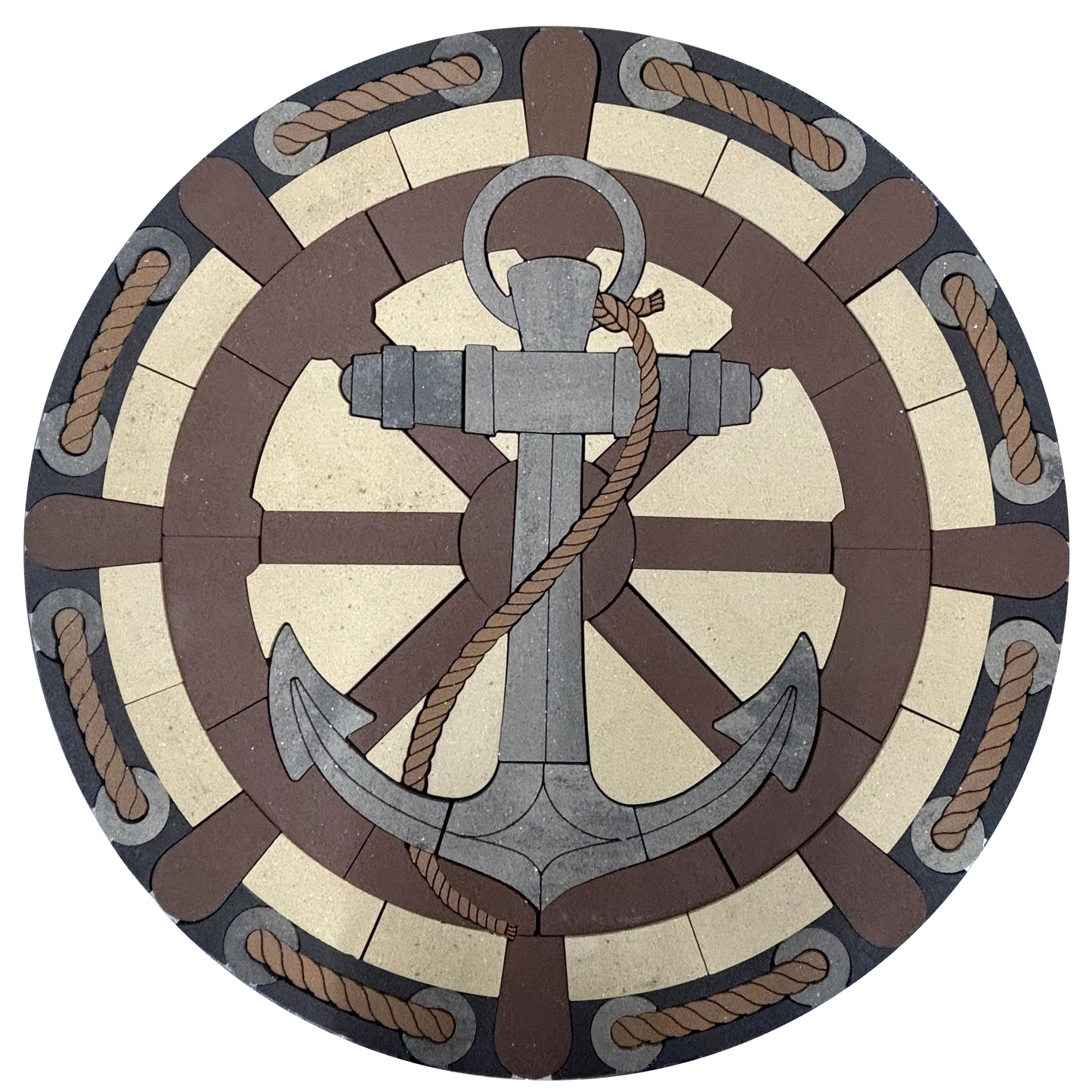 PAVERART Anchorbound Shipwheel