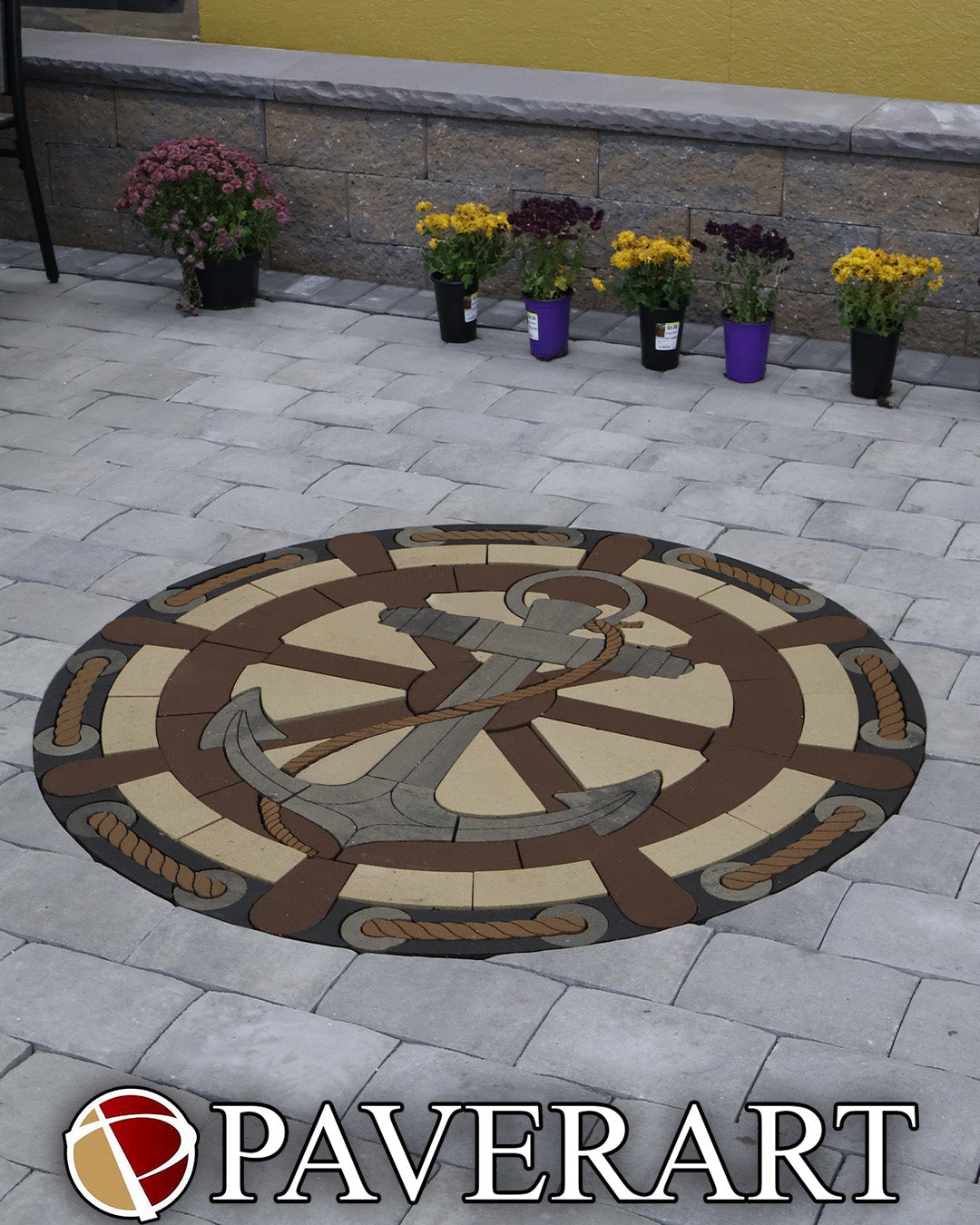 PAVERART Anchorbound Shipwheel