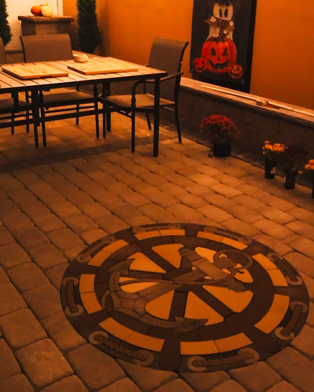 PAVERART Anchorbound Shipwheel