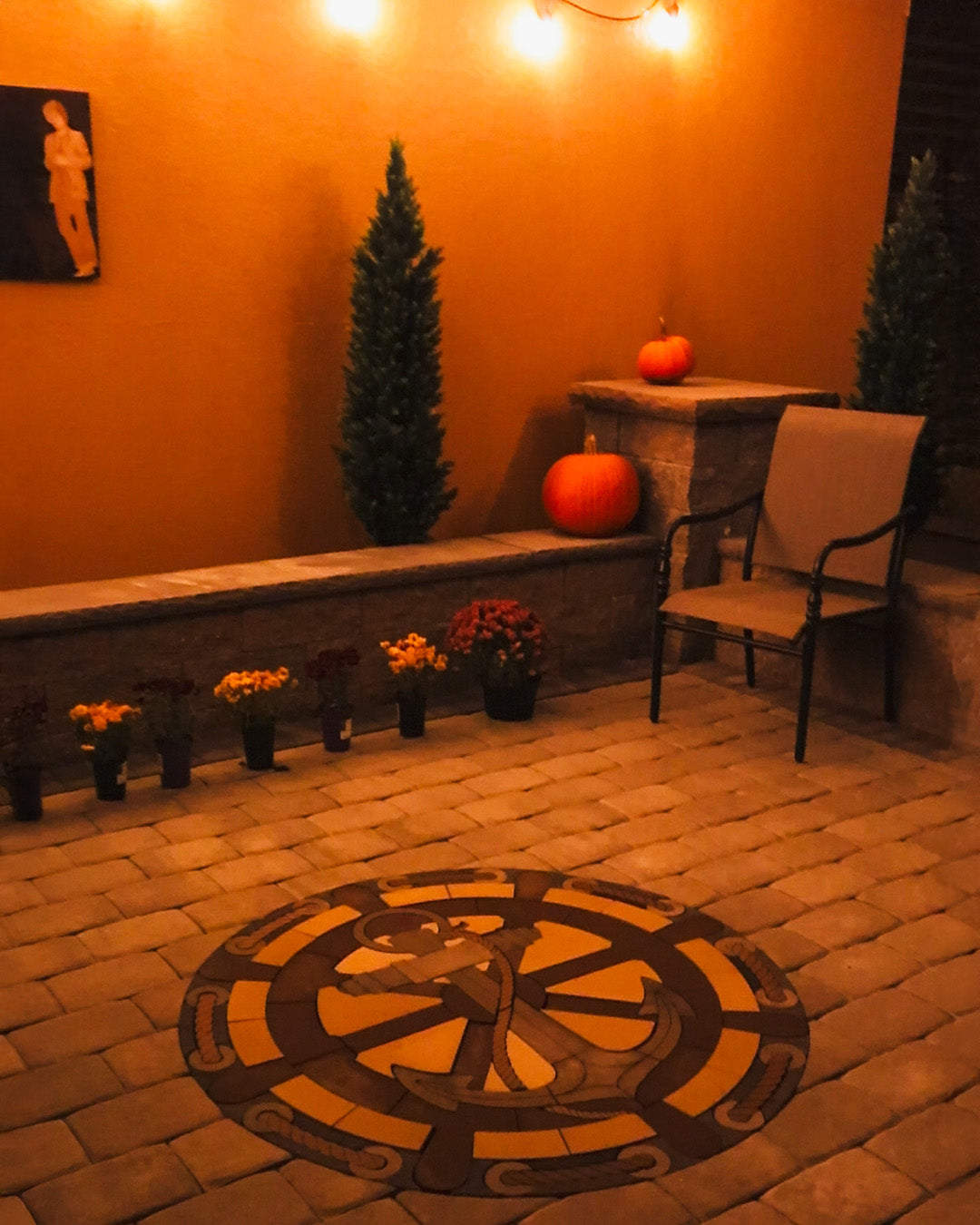 PAVERART Anchorbound Shipwheel